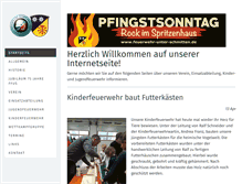 Tablet Screenshot of feuerwehr-unter-schmitten.de